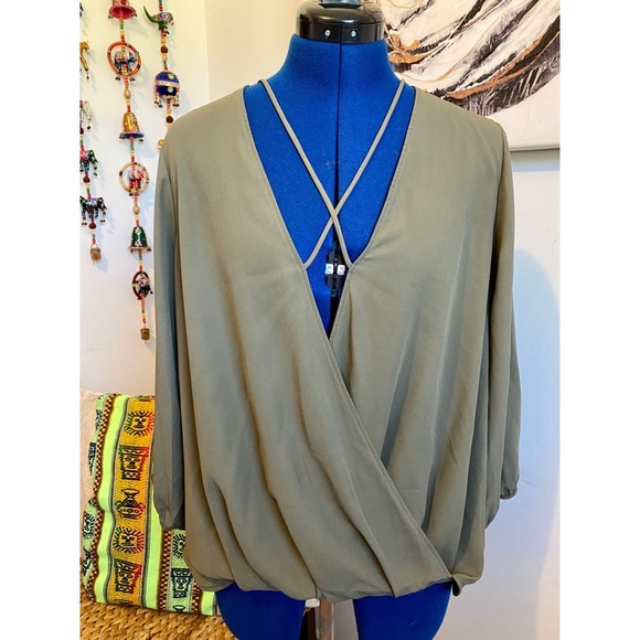 miami Tops - Miami High-Low Wrap Blouse